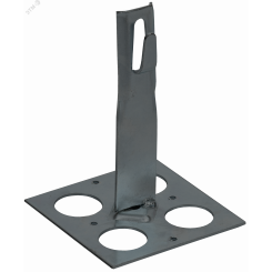 Держатель проводника круглого 6-8мм для плоской кровли h=150мм оцинкованная сталь TD IEK Держатель проводника круглого 6-8мм для плоской кровли h=150мм оцинкованная сталь TD IEK