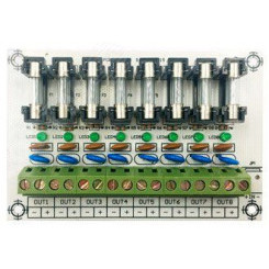 Модуль расширения для блока питания на 8 выходов с индивидуальными предохранителями