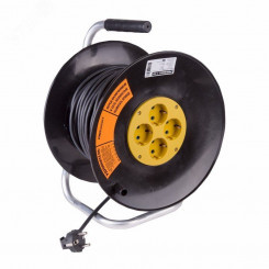 Удлинитель силовой на катушке 4 гнезда с/з 50 м 3х1,5 мм OPTIMA PROCONNECT Удлинитель силовой на катушке 4 гнезда с/з 50 м 3х1,5 мм OPTIMA PROCONNECT