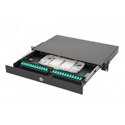 Панель оптическая серии 47D-24, 19 1U выдвижная, корпус на 24 адаптера, 6 симплекс SC адаптеров, OM3 Панель оптическая серии 47D-24, 19 1U выдвижная, корпус на 24 адаптера, 6 симплекс SC адаптеров, OM3