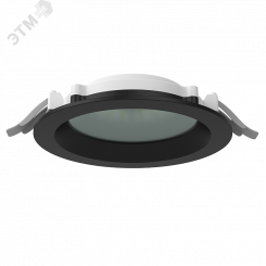 Светильник светодиодный DL-01 Pro 160 мм 25 Вт 3000 К CRI90 176x51 мм IP65/40 RAL9005 черный муар с защитным силикатным стеклом Светильник светодиодный DL-01 Pro 160 мм 25 Вт 3000 К CRI90 176x51 мм IP65/40 RAL9005 черный муар с защитным силикатным стеклом