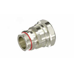 Взрывозащищенный кабельный ввод ANP под небронированный кабель в металлорукаве M50х1,5 D27-36мм, Dn50мм. Никелированная латунь. IP66/68