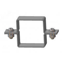 Зажим крышки поясного типа ЗКПТ 100х50 УХЛ1, горячее цинкование(толщина покрытия 40 -120мкм), S1,5 Зажим крышки поясного типа ЗКПТ 100х50 УХЛ1, горячее цинкование(толщина покрытия 40 -120мкм), S1,5