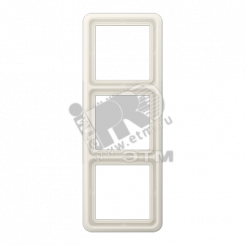 Рамка 3 поста универсальная ударопрочная слоновая кость