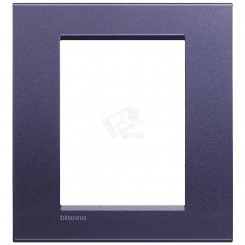 LivingLight Рамка прямоугольная 3+3 модуля Синий шелк LivingLight Рамка прямоугольная 3+3 модуля Синий шелк