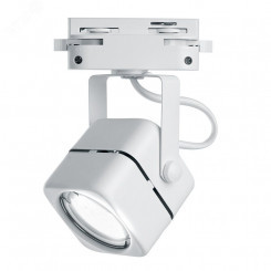 Светильник трековый на шинопровод ДПО GU10 без лампы белый Светильник трековый на шинопровод ДПО GU10 без лампы белый