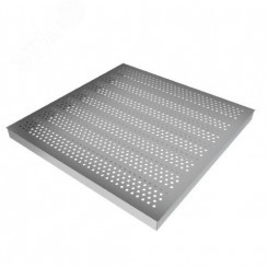 Панель фальшпола металлическая перфорированная, перфорация 15%, толщиной 38 мм, сверху - ПВХ покрыти Панель фальшпола металлическая перфорированная, перфорация 15%, толщиной 38 мм, сверху - ПВХ покрыти