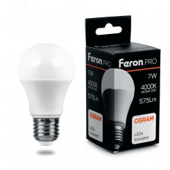 Лампа светодиодная LED 7вт Е27 белый Feron.PRO Лампа светодиодная LED 7вт Е27 белый Feron.PRO