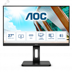 Монитор для компьютера 27'' IPS, 3840x2160, 350 КМ/м2, 1000:1, 4мс, HDMIх2, DP, USB-Hub, Speakers