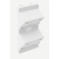 Connect Наклонный адаптер на 2хRJ45 коннектора,   S-модуль, графит