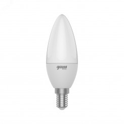 Лампа Gauss Basic Свеча LED-5,5W 400lm 3000K E14 (3 лампы в упаковке) LED 1/40