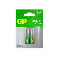 Батарейка алкалиновая GP Super Alkaline G-Tech 15А АA - 2 шт. на блистере