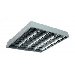 Светильник люминесцентный ARS/R 4x18 HF встраиваемый зеркальная решетка ЭПРА