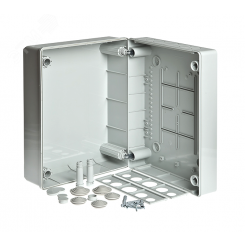 Корпус монтажный свободной компоновки на 24 модуля серый IP55