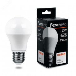Лампа светодиодная LED 20вт Е27 белый Feron.PRO Лампа светодиодная LED 20вт Е27 белый Feron.PRO
