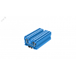 Клемма TC 1-2 пружинная, сечение 10 мм. кв., синяя