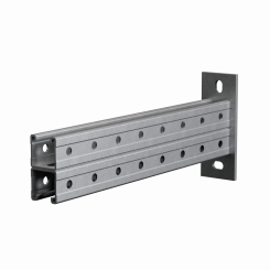 Страт-консоль двойная усиленная 41х41 L650 s:2,5 мм (тройная перфорация)