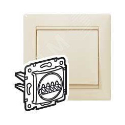 VALENA Розетка двойная для колонок в рамку слоновая кость индивидуальная упаковка VALENA Розетка двойная для колонок в рамку слоновая кость индивидуальная упаковка