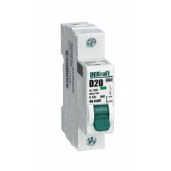 Выключатель автоматический без теплозащиты 1P 20А х-ка C 6кА ВА-103M Выключатель автоматический без теплозащиты 1P 20А х-ка C 6кА ВА-103M