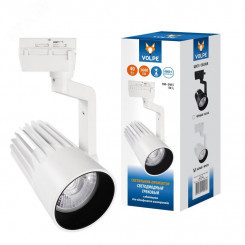 Светильник-прожектор ULB-Q274 40W/4000К WHITE светодиодный трековый 3600 Лм (4000К) Корпус белый Светильник-прожектор ULB-Q274 40W/4000К WHITE светодиодный трековый 3600 Лм (4000К) Корпус белый