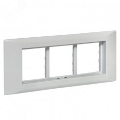 Рамка+суппорт на 6 модулей (3 поста) C-Line Рамка+суппорт на 6 модулей (3 поста) C-Line