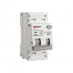 Выключатель автоматический дифференциальный АВДТ-63N 1P+N 20А (C) 10мА (A) эл-мех 6кА PROXIMA Выключатель автоматический дифференциальный АВДТ-63N 1P+N 20А (C) 10мА (A) эл-мех 6кА PROXIMA