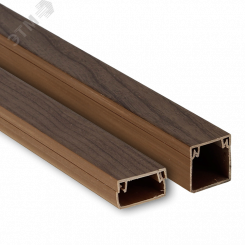 Канал кабельный под темное дерево 40х40 (24м) PROxima