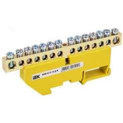 Шина PE земля на DIN-изоляторах ШНИ-8х12-14-Д-Ж Шина PE земля на DIN-изоляторах ШНИ-8х12-14-Д-Ж