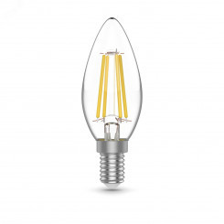 Лампа светодиодная филаментная LED 5.5 Вт 510 лм 2700К свеча теплый E14 AC 220В (промоупаковка 3 лампы) Basic Gauss