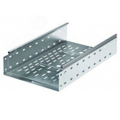 Лоток перфорированный 500х100 L 2000 цинк-ламельный