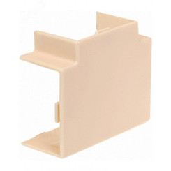 Тройник накладной 90 градусов для РКК-20х10 (бежевый) Тройник накладной 90 градусов для РКК-20х10 (бежевый)