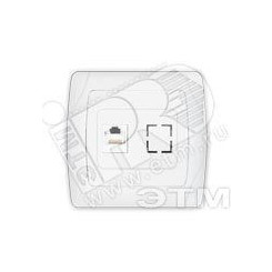 Розетка компьютерная RJ45 скрытая Маргарита белая Розетка компьютерная RJ45 скрытая Маргарита белая