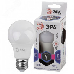 Лампа светодиодная стандарт LED A60-9W-860-E27 (диод, груша, 9Вт, хол, E27) Лампа светодиодная стандарт LED A60-9W-860-E27 (диод, груша, 9Вт, хол, E27)