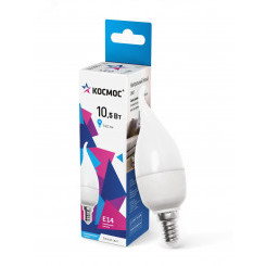 Лампа светодиодная LED 10.5Вт Свеча на ветру 220В Е14 6500К холодный 860 лм Лампа светодиодная LED 10.5Вт Свеча на ветру 220В Е14 6500К холодный 860 лм