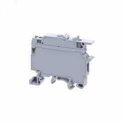 Клемма для предохранителей 5x20, 4 кв.мм винтовая серая OptiClip Клемма для предохранителей 5x20, 4 кв.мм винтовая серая OptiClip