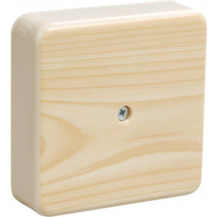 Коробка распаячная КМ для открытой проводки 75х75х20мм сосна