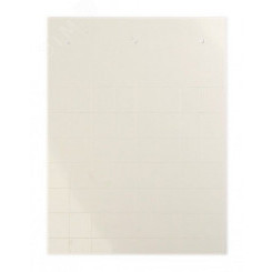 Табличка полужесткая 27x15мм. Клейкое основание. ПВХ-0,5. Белая (24 шт. на пластине, упак. по 10 листов)