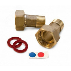 Комплект монтажных частей с обратным клапаном для счетчика 1/2' (сгоны 2 шт.)