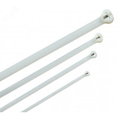 Хомут Хку 4.8х370мм со стальным замком белый (100шт) Хомут Хку 4.8х370мм со стальным замком белый (100шт)