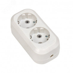 Колодка 2 гнезда c заземлением 16А Эксперт