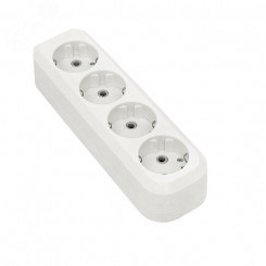 Колодка 4 гнезда с заземлением 16А Эксперт Колодка 4 гнезда с заземлением 16А Эксперт