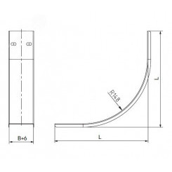 Крышка на угол вертикальный внутренний 90 градусов 80х500, 1,5 мм, цинк-ламель, в комплекте с крепежными элементами необходимымидля монтажа
