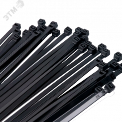 Кабельные стяжки (хомуты) PCT 4,8x300-100 черные PA6.6 (100 шт/уп)