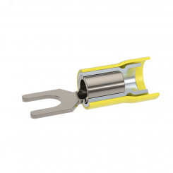 Наконечник вилочный с изолир.фланцем ПВХ, двойная гильза, 2,5-6 кв.мм М4 (д.4,3 мм) (НВИ) Наконечник вилочный с изолир.фланцем ПВХ, двойная гильза, 2,5-6 кв.мм М4 (д.4,3 мм) (НВИ)