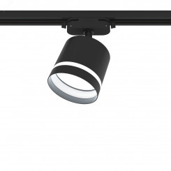 Светильник трековый, накладной, ARTLINE, поворотный, цилиндр, 85x85x80mm, GX53, 230В, алюминий/пластик, 4м, черный, 59866 8, Ritter Светильник трековый, накладной, ARTLINE, поворотный, цилиндр, 85x85x80mm, GX53, 230В, алюминий/пластик, 4м, черный, 59866 8, Ritter