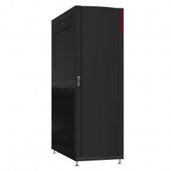 Шкаф серверный 42U 600х1070 передняя дверь: одностворчатая глухой металл IP51. задняя дверь: двустворчатая перфорированная IP20. боковые панели: глухой металл. цвет: черный RAL9005 