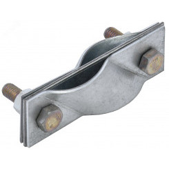 Зажим заземления диагональный стержень-стержень оцинкованная сталь