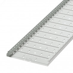 Лоток перфорированный 500х50х 2000 цинк-ламельный Лоток перфорированный 500х50х 2000 цинк-ламельный