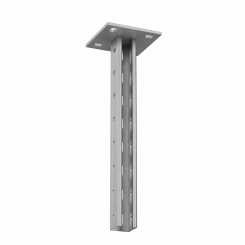 Страт-стойка усиленная 41х41 L350 мм s:2,5 (тройная перфорация) HD Страт-стойка усиленная 41х41 L350 мм s:2,5 (тройная перфорация) HD