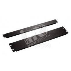 Фальш-панель на 1U цвет черный (RAL 9005)